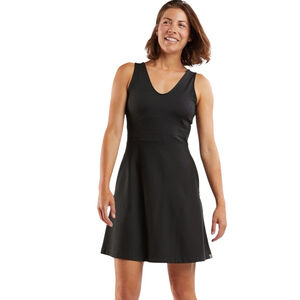 Title Nine Dream V Neck Dress XL Black Travel Athletic Fit Flare Casual Comfy